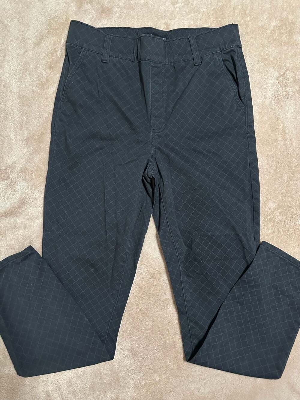 Juicy by Juicy Couture Beverly Skinny Pants Black Diamond Pattern Size 6
